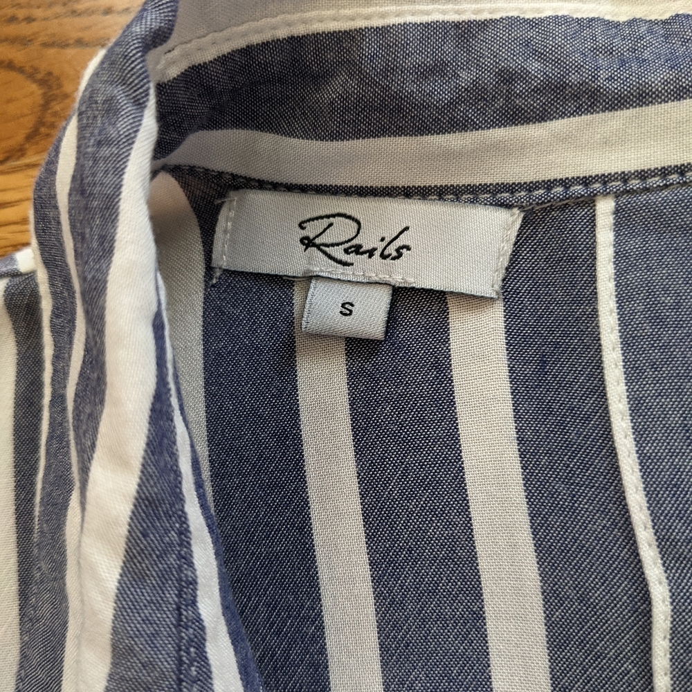 Rails Striped Blue Blouse 💙🤍 - Picture 7 of 13